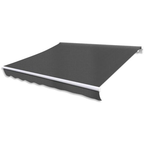 vidaXL Folding Awning Manual Operated 300 cm Anthracite