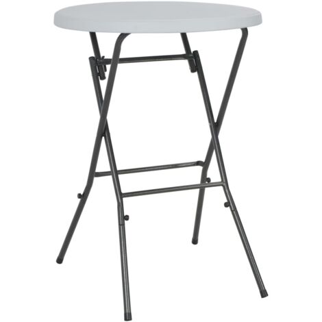 vidaXL Folding Bar Table White 80x110 cm HDPE