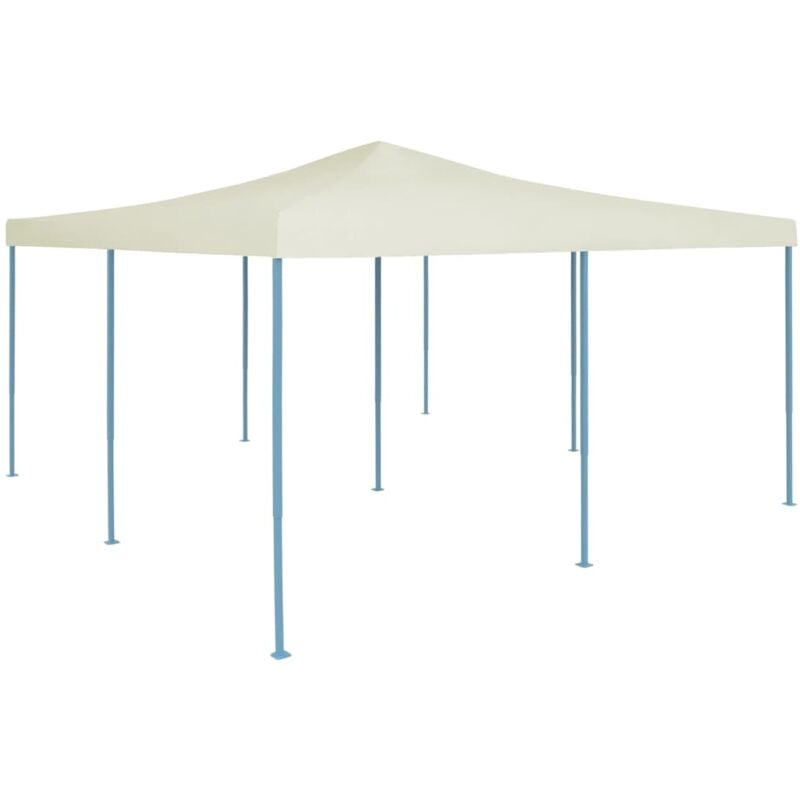 Folding Gazebo 5x5 m Cream Vidaxl