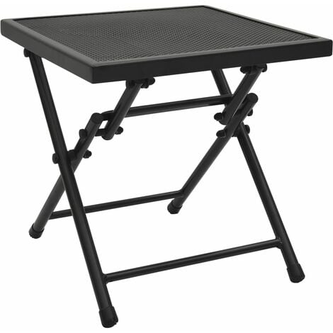 main image of "vidaXL Folding Table Mesh 38x38x38 cm Steel Anthracite - Anthracite"