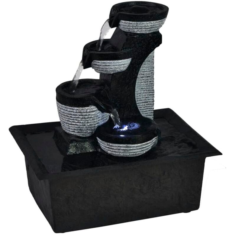 Vidaxl - Fontaine d'intérieur avec lampe led Polyrésine