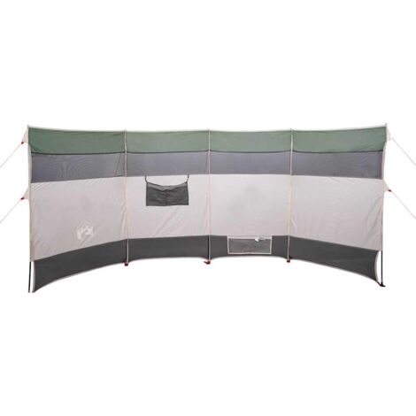 vidaXL Frangivento da Campeggio Verde 366x152x152 cm Impermeabile