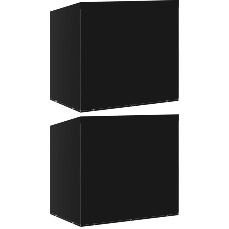 

Funda banco balancín 2uds 10 ojales 2 cremalleras 255x145x170cm - Negro - Vidaxl