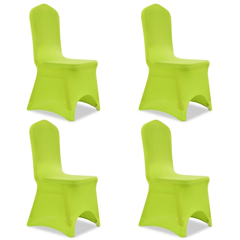 

vidaXL Funda de Silla Elástica 4 Unidades Verde - Verde