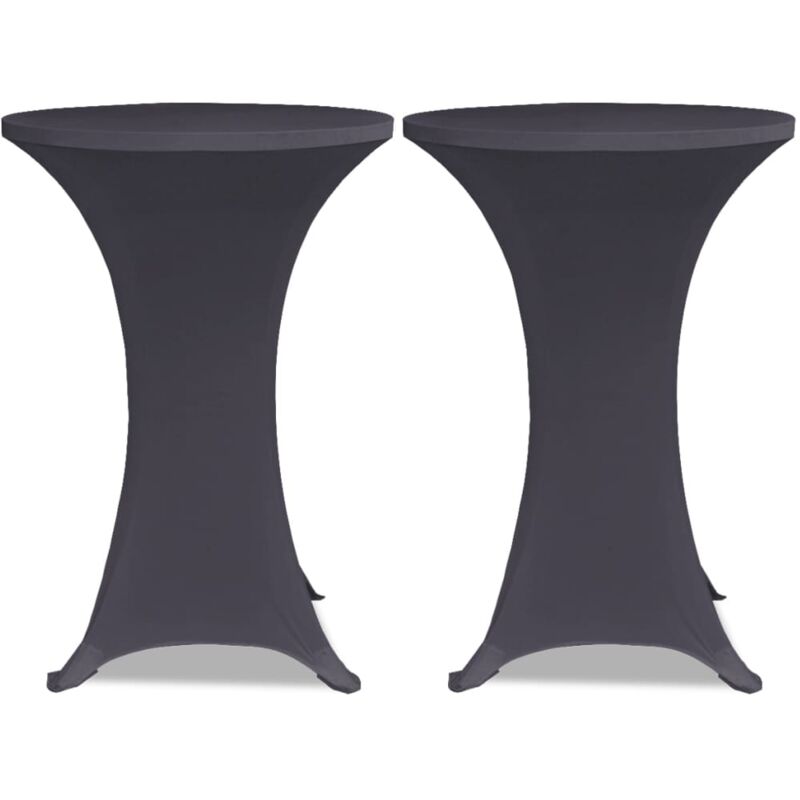 

Funda Elástica para Mesa 2 Unidades 80 cm Gris Antracita - Antracita - Vidaxl