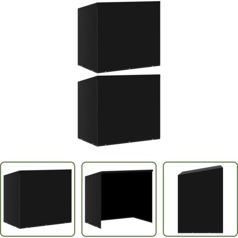 vidaXL Funda para muebles exteriores -  Funda banco balancín 2 uds 10 ojales cremalleras 255x145x170 cm