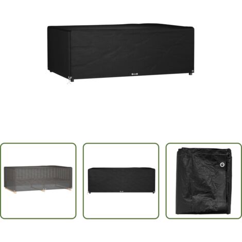 vidaXL Funda para ratán -  Funda para muebles de jardín 12 ojales rectangular 213x132x75cm