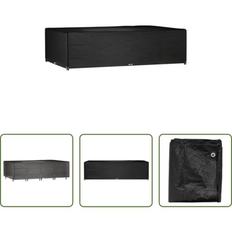 vidaXL Funda para ratán -  Funda para muebles jardín 16 ojales rectangular 325x205x90 cm
