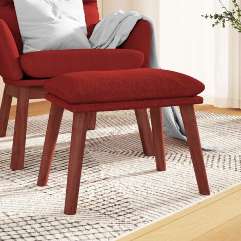 vidaXL Fußhocker Rot 45x29,5x35 cm Stoff