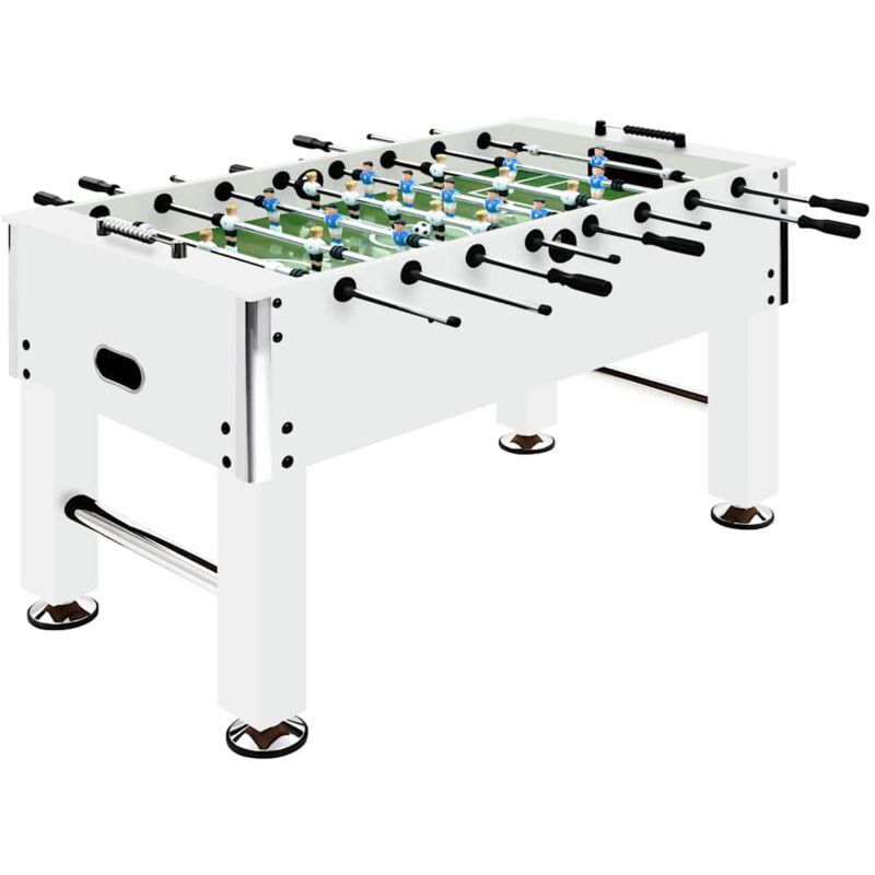 

Futbolín de acero blanco 60 kg 140x74,5x87,5 cm - Blanco - Vidaxl