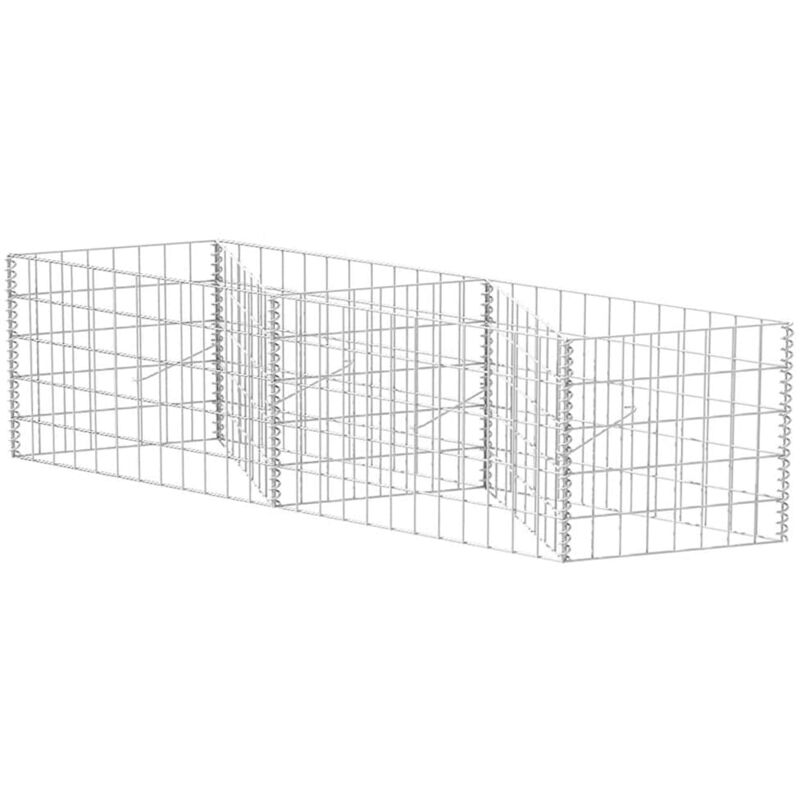 Gabion Basket Galvanised Steel 120x30x50 Cm Vidaxl