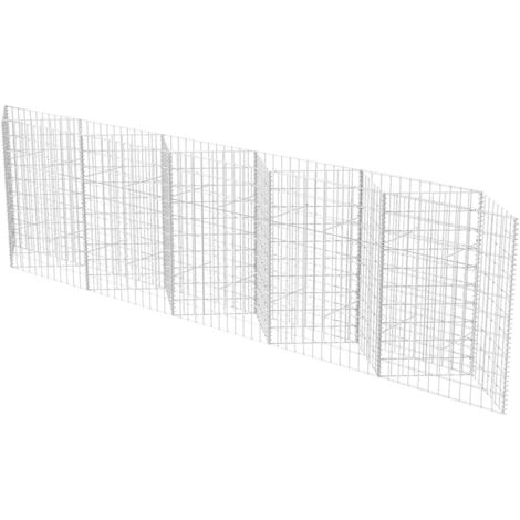 Gabion Basket Galvanised Steel 300x30x100 cm