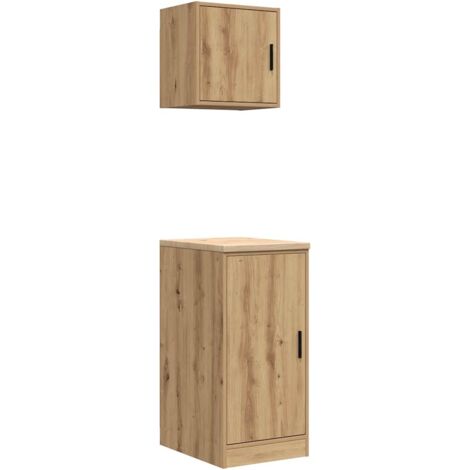 vidaXL Garage Cabinets 2 pcs Artisan Oak Engineered Wood
