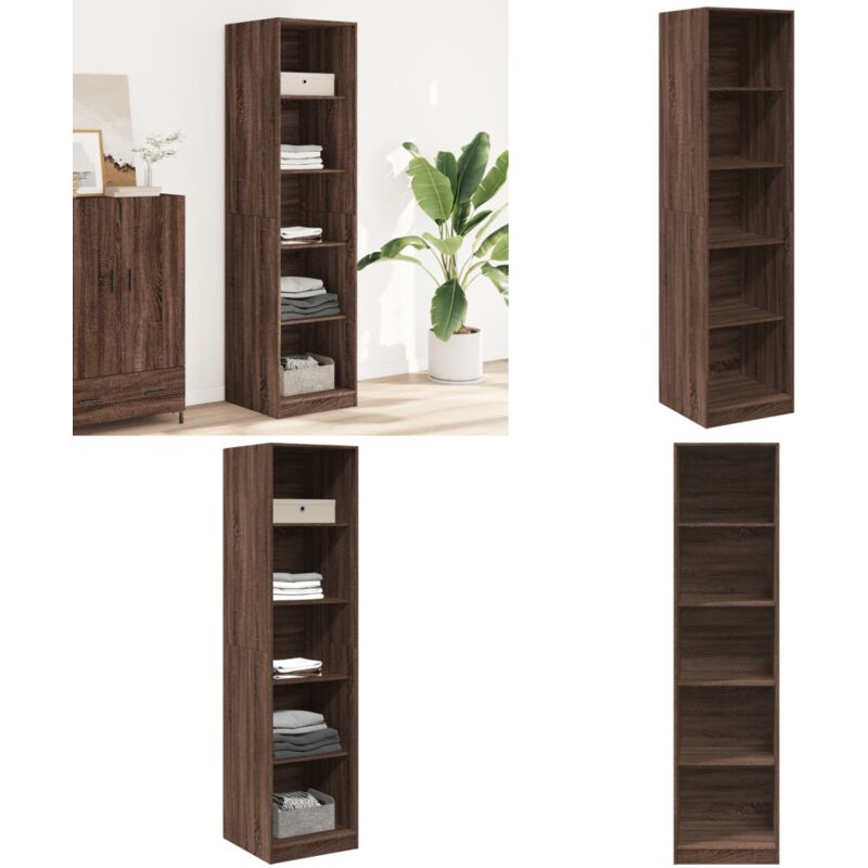 Vidaxl - Garde-robe chêne marron 50x50x200 cm bois d'ingénierie