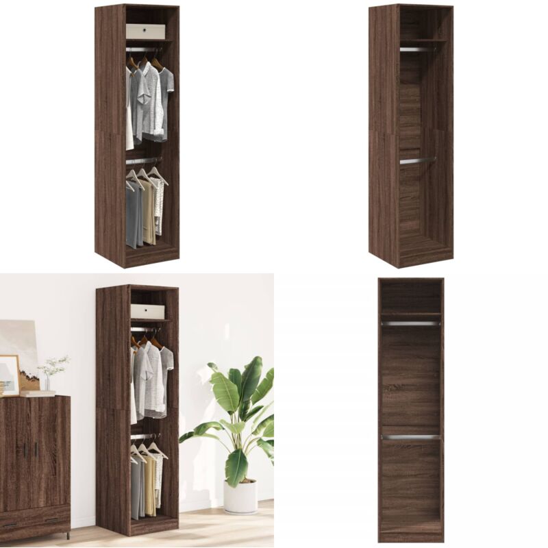 Vidaxl - Garde-robe chêne marron 50x50x200 cm bois d'ingénierie