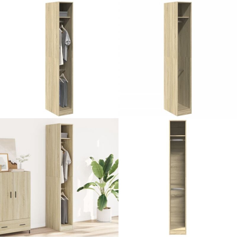 Vidaxl - Garde-robe chêne sonoma 30x50x200 cm bois d'ingénierie