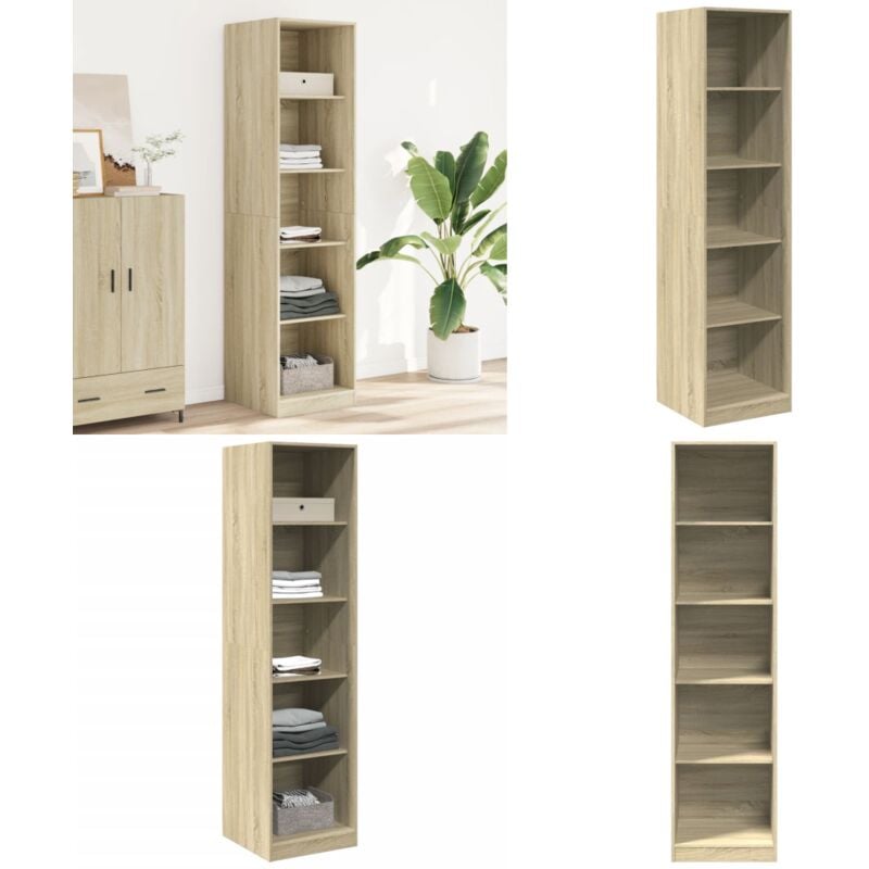 Vidaxl - Garde-robe Chêne sonoma 50x50x200 cm Bois d'ingénierie