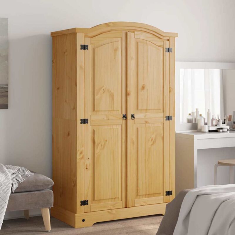 Garde robe avec 2 portes Gamme Corona pin mexicain