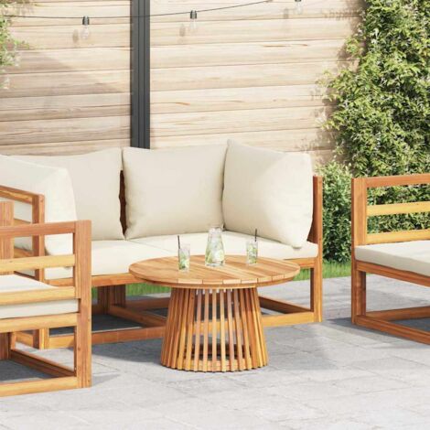 vidaXL Garden Coffee Table Brown 70 x 70 x 40 cm Solid teak wood