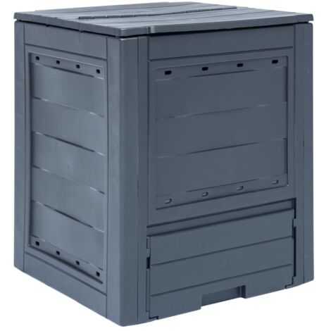 vidaXL Garden Composter Grey 60x60x73 cm 260 L