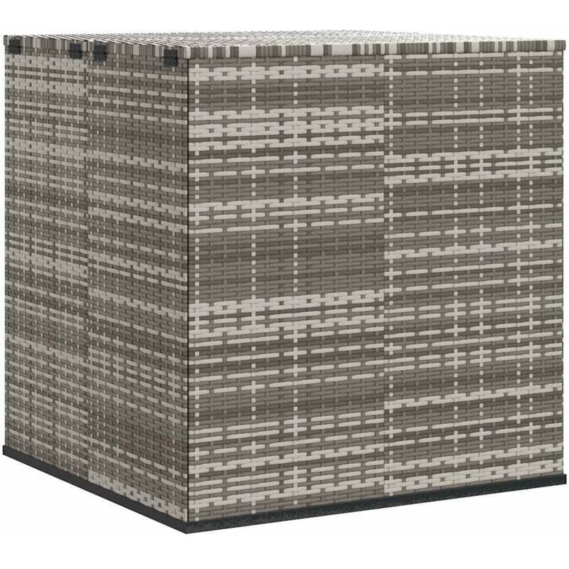Vidaxl - Garden Cushion Box Pe Rattan 100x97.5x104 Cm Grey