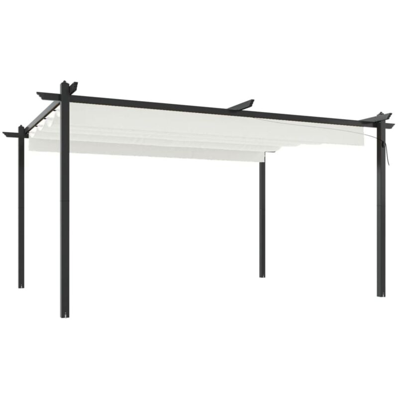 Vidaxl - Garden Gazebo With Retractable Roof 4x3 M Cream