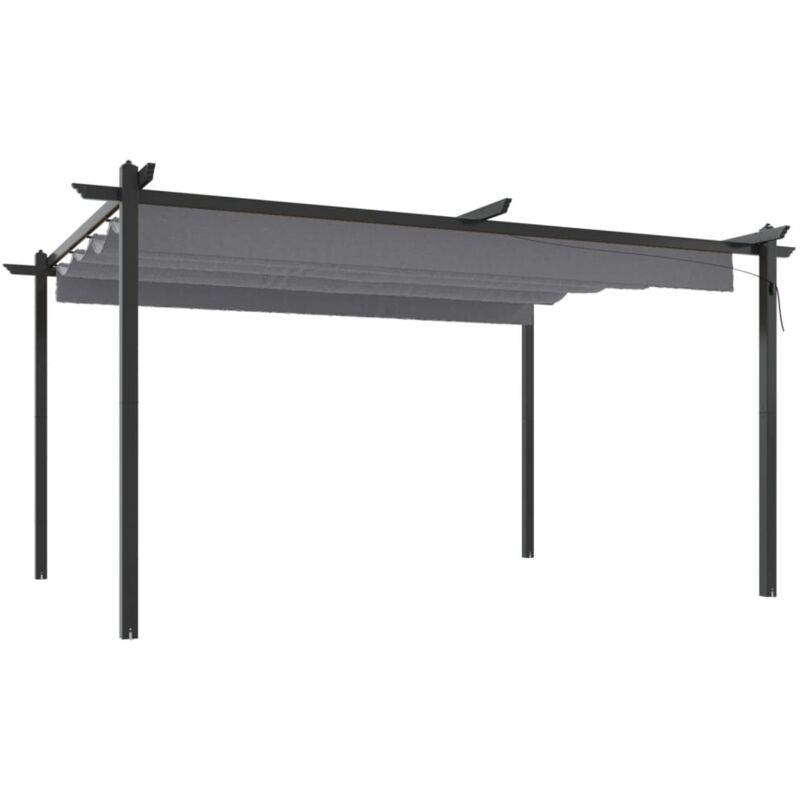 Vidaxl - Garden Gazebo With Retractable Roof 4x3 M Anthracite