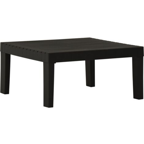 vidaXL Garden Lounge Table Plastic Grey