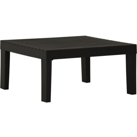 vidaXL Garden Lounge Table Plastic Grey