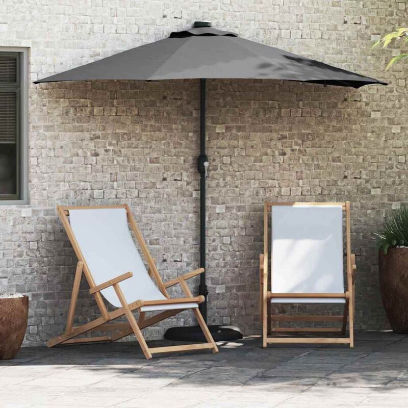 Garden Parasol Anthracite 294 X 150 X 223 Cm Fabric Vidaxl