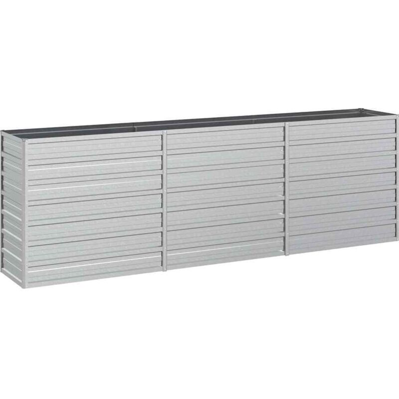 Vidaxl - Garden Raised Bed 240x40x77 Cm Galvanized Steel Silver