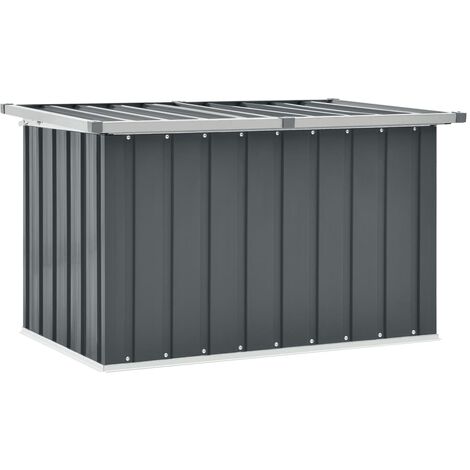 vidaXL Garden Storage Box Grey 149x99x93 cm - Grey