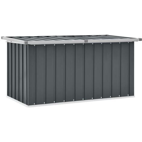 main image of "vidaXL Garden Storage Box Grey 129x67x65 cm - Grey"
