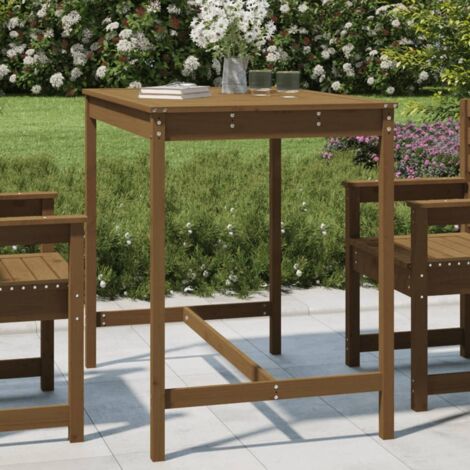 vidaXL Garden Table Honey Brown 121x82,5x110 cm Solid Wood Pine