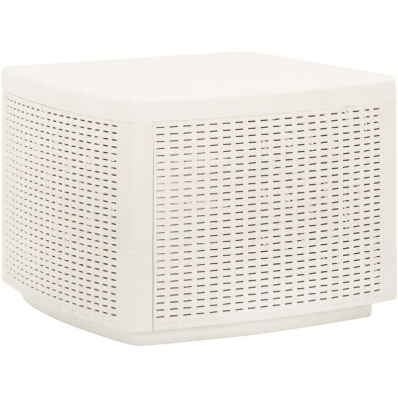 Garden Table White 53x53x40 Cm Plastic Vidaxl
