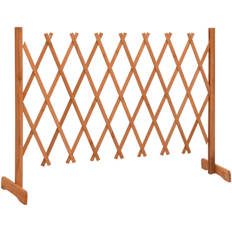 Garten-rankzaun Orange 150x80 Cm Massivholz Tanne Vidaxl