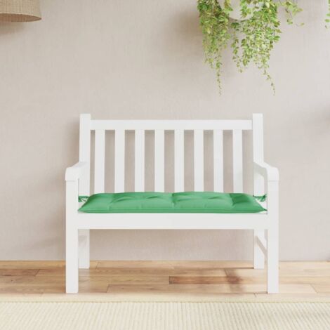 vidaXL Gartenbankkissen grün 110x50x7 cm Oxford-Gewebe