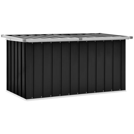 vidaXL Gartenbox Anthrazit 129x67x65 cm
