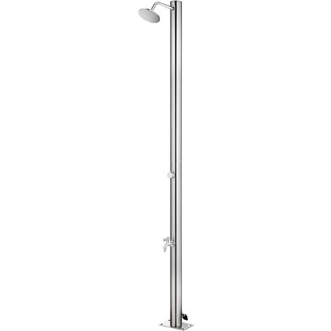 vidaXL Gartendusche 215 cm Edelstahl