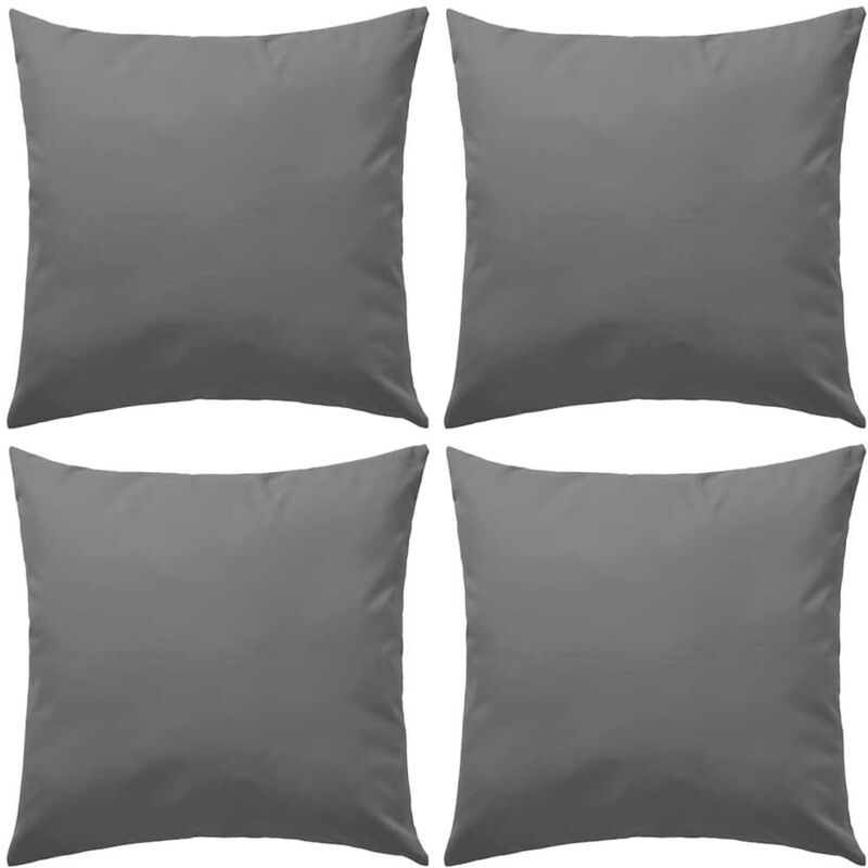 Gartenkissen 4 Stk. 45 X 45 Cm Grau Vidaxl