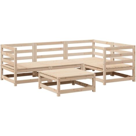 vidaXL Gartenmöbel Set 5 Teile aus massivem Kiefernholz