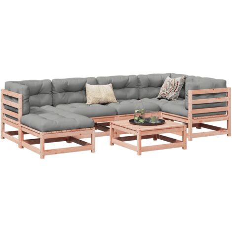 vidaXL Gartenmöbel Set 7 Stück aus massivem Douglasienholz
