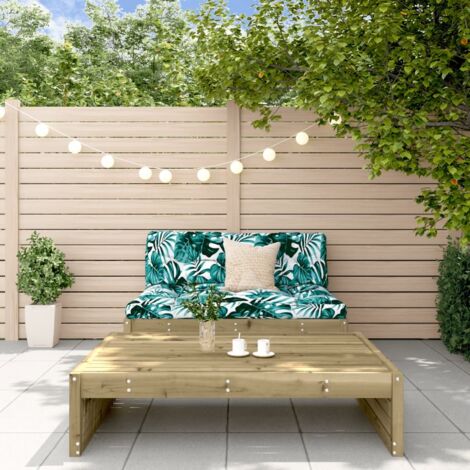 vidaXL Gartenmöbelset 2-teilig mit Kissen aus impregnierter Kiefer