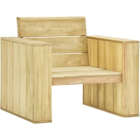 vidaXL Gartenstuhl 89x76x76 cm Kiefernholz Imprägniert