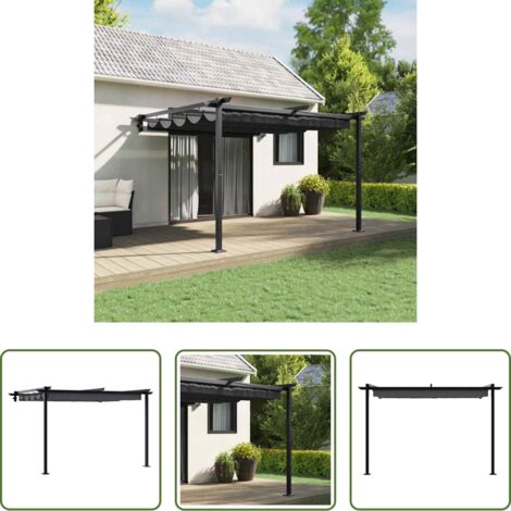 vidaXL Gazebo antracite -  Gazebo Antracite 300 x 300 x 200 cm Poliestere