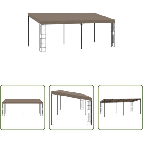 vidaXL Gazebo per giardino -  Gazebo a Parete 6x3 m Talpa in Tessuto