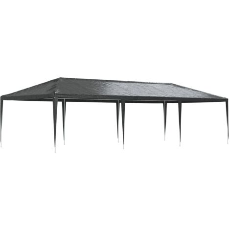 Gazebo Da Giardino Outsunny 3.6x3m - Tetto In Policarbonato Anti UV Con Tende - Foto 6