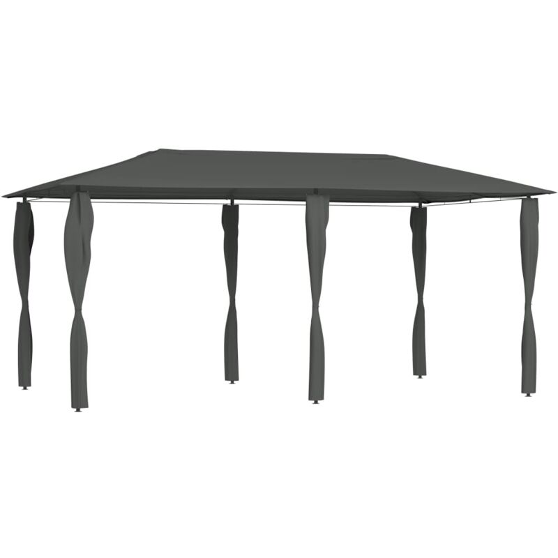 Vidaxl - Gazebo With Post Covers 2.98x5.3x2.59 M Anthracite 160 G/m²