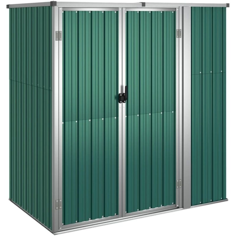 Gerätehaus Grün 161x89x161 Cm Verzinkter Stahl Vidaxl