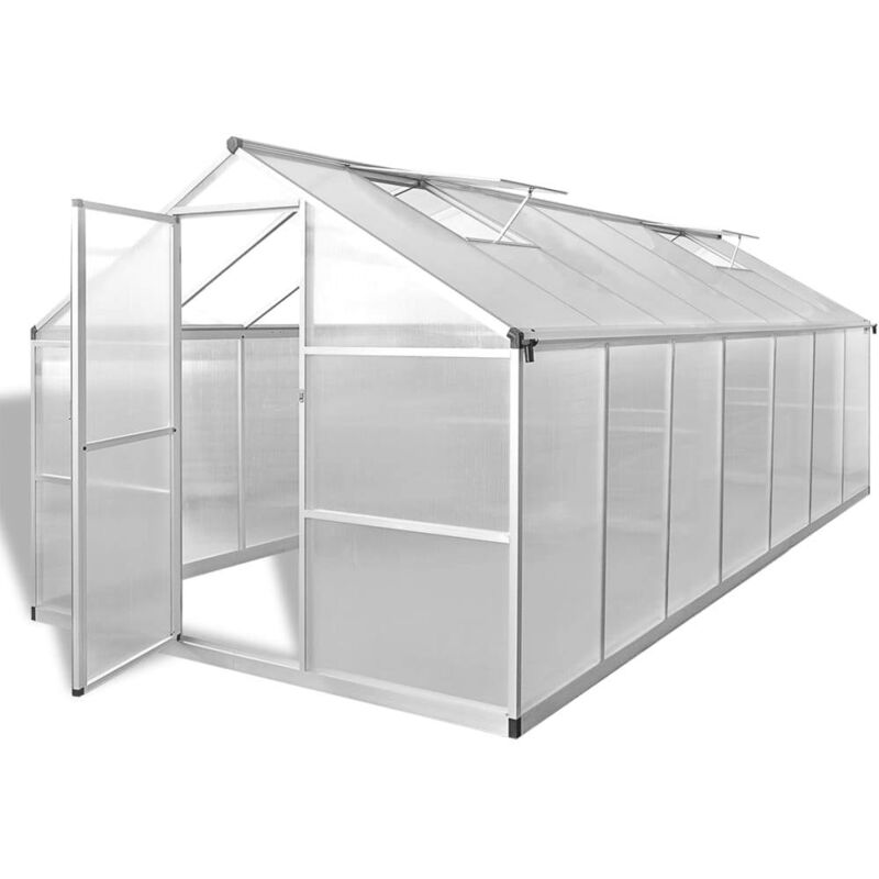 Gewächshaus Verstärkt Aluminium 10, 53 M² Vidaxl